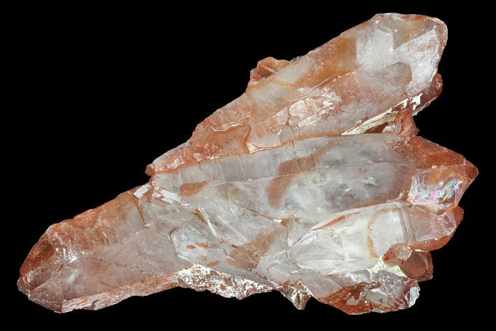 Natural, Red Quartz Crystal Cluster - Morocco #101012